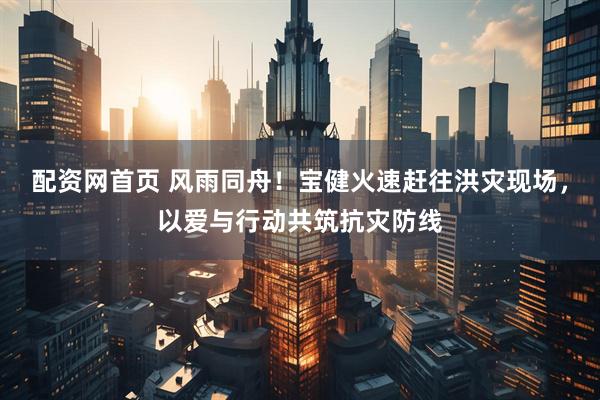 配资网首页 风雨同舟！宝健火速赶往洪灾现场，以爱与行动共筑抗灾防线